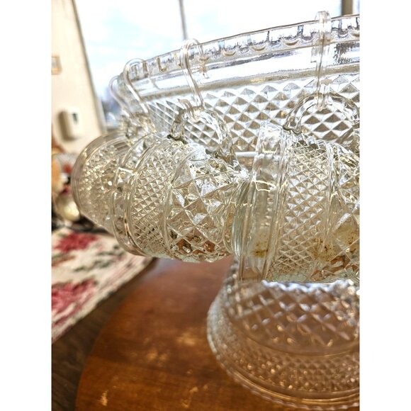 Anchor Hocking Wexford 4500/48A Punch Set 18 Cups & Ladle - Picture 8 of 16